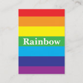 Carte De Visite Motif arc-en-ciel Lgbt (Devant)
