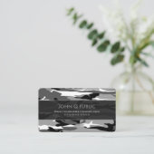 Carte De Visite Motif arctique de Camo (Debout devant)