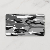 Carte De Visite Motif arctique de Camo (Dos)