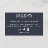 Carte De Visite Motif aurifère audacieux (Dos)