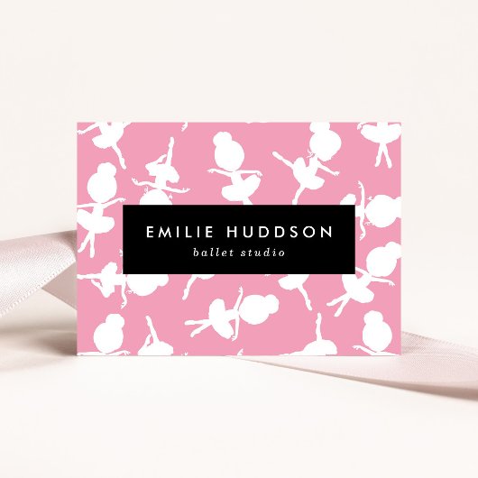 Carte De Visite Motif Ballerina, Enseignant de ballet, Studio de d