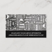 Carte De Visite Motif Barber Tools (Dos)