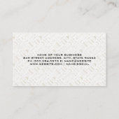 Carte De Visite Motif Barbershop | Logo Ciseaux en barbier (Dos)