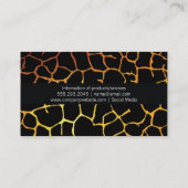 Carte De Visite Motif biologique | Moderne, Or (Dos)