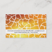 Carte De Visite Motif biologique | Moderne, Or II (Dos)