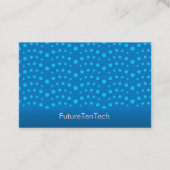 Carte de visite Motif bleu comète (Devant)