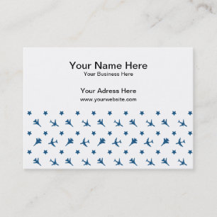 Carte De Visite Motif bleu d'avions