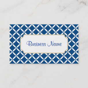 Carte de visite Motif bleu moderne
