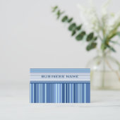 Carte De Visite Motif Bleu Retro (Debout devant)