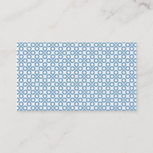 CARTE DE VISITE MOTIF BLUE CLOVER (Devant)