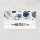 Carte De Visite Motif Boho | Motif point (Dos)