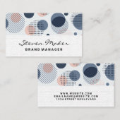 Carte De Visite Motif Boho | Motif point (Devant / Derrière)