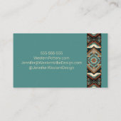 Carte De Visite Motif Boho occidental (Dos)