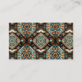Carte De Visite Motif Boho occidental (Dos)