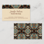 Carte De Visite Motif Boho occidental (Devant / Derrière)