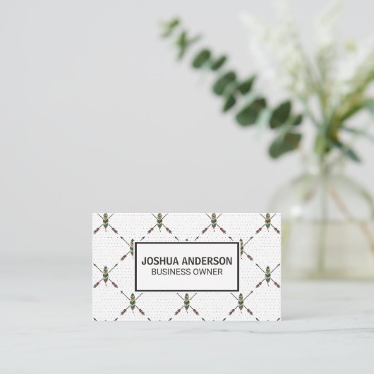 Carte De Visite Motif | Boho Stylish (Debout devant)