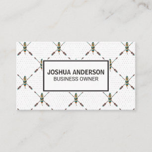 Carte De Visite Motif   Boho Stylish