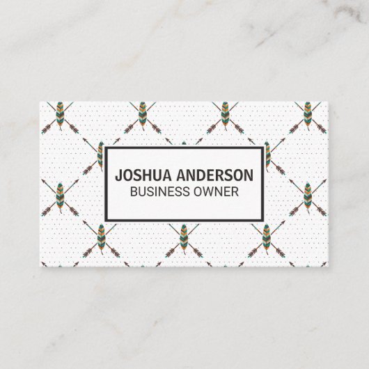 Carte De Visite Motif | Boho Stylish (Devant)