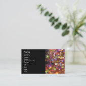 Carte De Visite Motif Bokeh coloré (Debout devant)