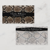 Carte De Visite motif branché Snakeskin (Devant / Derrière)