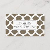 Carte De Visite Motif Brown (Dos)