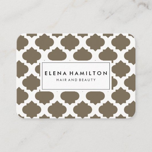 Carte De Visite Motif Brown (Devant)