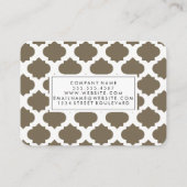 Carte De Visite Motif Brown (Dos)