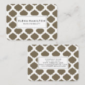 Carte De Visite Motif Brown (Devant / Derrière)