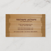 Carte De Visite Motif Brown en aluminium brossé (Dos)