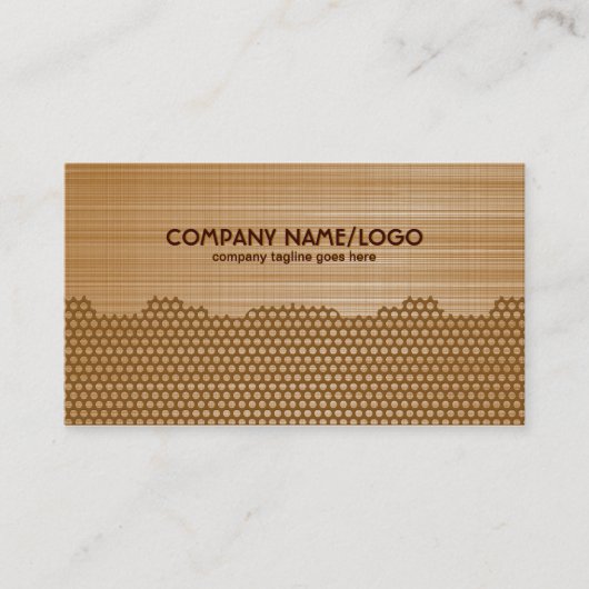 Carte De Visite Motif Brown en aluminium brossé (Devant)