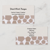 Carte De Visite Motif Brown Hexagon (Devant / Derrière)