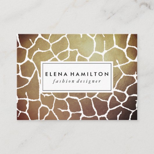 Carte De Visite Motif Brown Luxe (Devant)