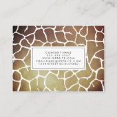 Carte De Visite Motif Brown Luxe (Dos)