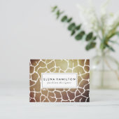 Carte De Visite Motif Brown Luxe (Debout devant)