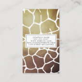 Carte De Visite Motif Brown Luxe (Dos)