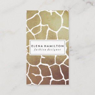 Carte De Visite Motif Brown Luxe