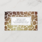Carte De Visite Motif Brown Luxe (Dos)