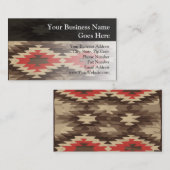 Carte De Visite Motif Brown/Terra Cotta (Devant / Derrière)