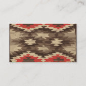 Carte De Visite Motif Brun/Terre Cuite (Dos)
