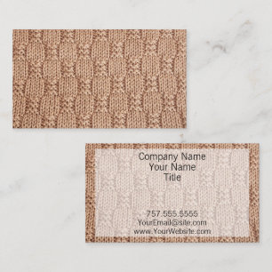 Carte De Visite Motif Bubble Knit Stitch par Shirley Taylor