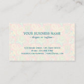 Carte De Visite Motif cachemire coloré (Dos)