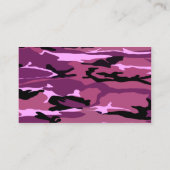 Carte De Visite Motif Camo rose (Dos)