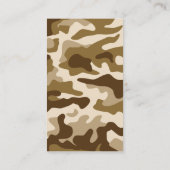 Carte De Visite Motif camouflage beige (Dos)
