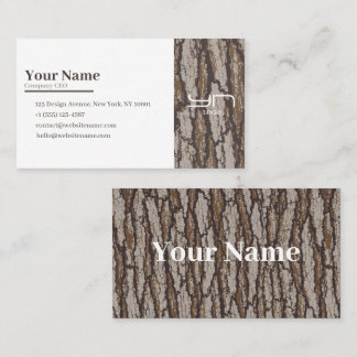 Carte De Visite Motif camouflage écorce d'arbre de forêt Camouflag