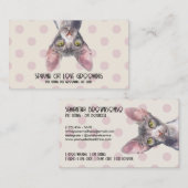 Carte De Visite Motif canadien à point de chat Sphynx (Devant / Derrière)