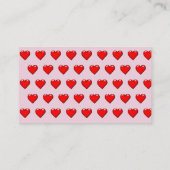 Carte De Visite Motif cardiaque (Dos)