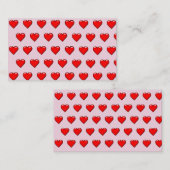 Carte De Visite Motif cardiaque (Devant / Derrière)