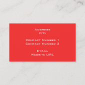 Carte de visite motif carré (Dos)