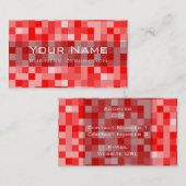 Carte de visite motif carré (Devant / Derrière)