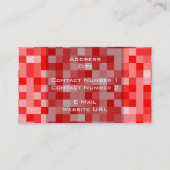 Carte de visite motif carré (Dos)